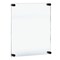 Azar Displays Floating Acrylic Wall Frame with Black Stand Off Caps 105530-BLK - alternate 1